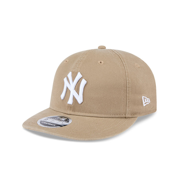 New Era 9Fifty Retro Crown MLB Washed Earthtone New York Yankees British Khaki
