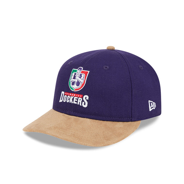 New Era 9Fifty Retro Crown Strapback AFL 2025 Team Retro Contrast Fremantle Dockers