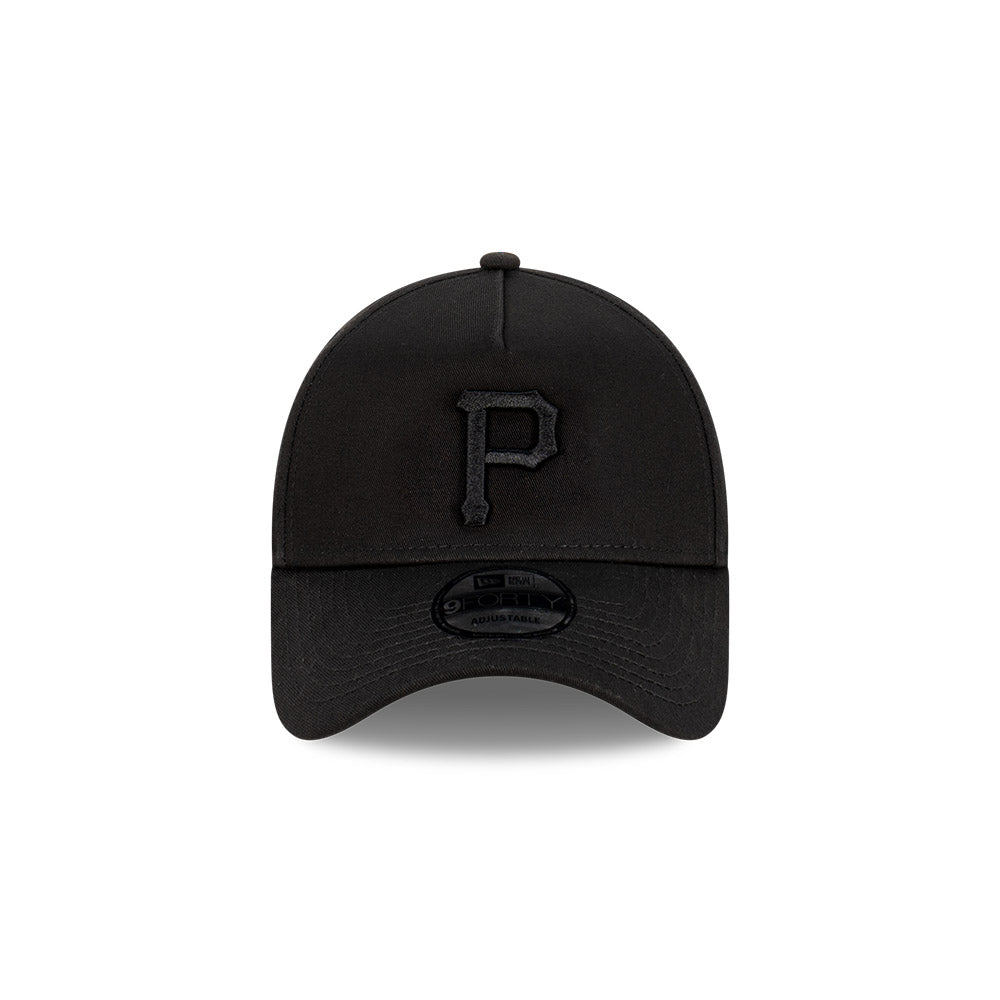 New Era 9Forty A-Frame MLB Black On Black Pittsburgh Pirates