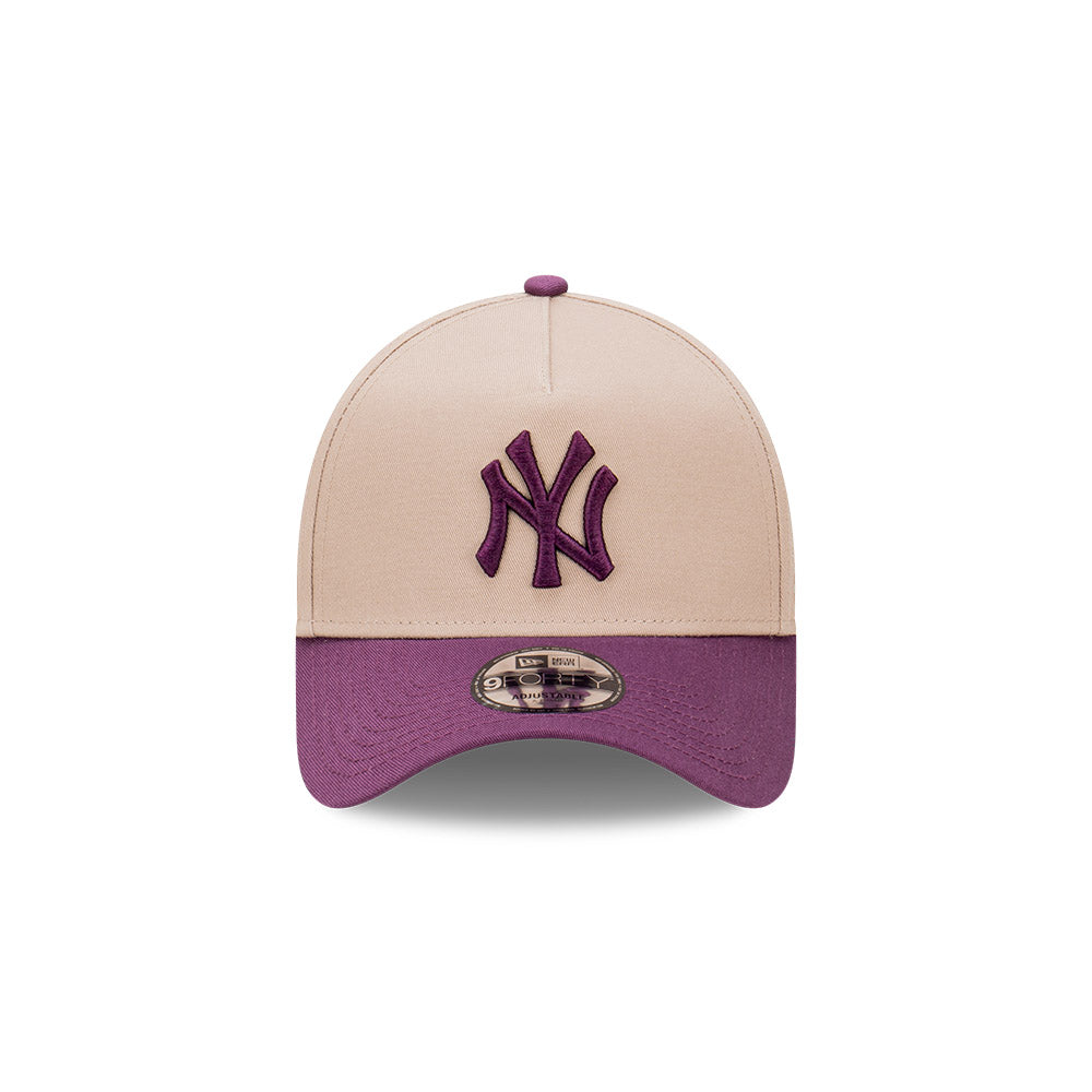 New Era 9Forty A-Frame MLB Seasonal Tonal New York Yankees Damson
