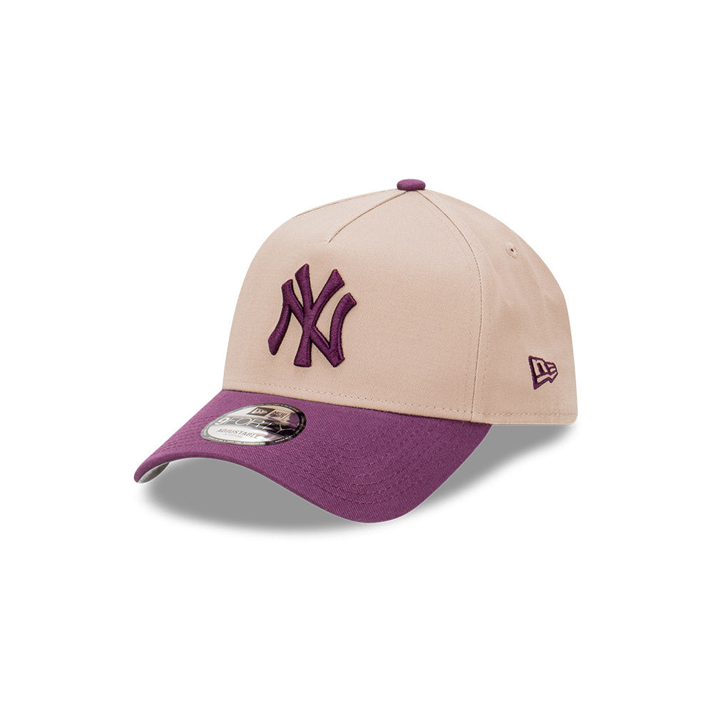 New Era 9Forty A-Frame MLB Seasonal Tonal New York Yankees Damson