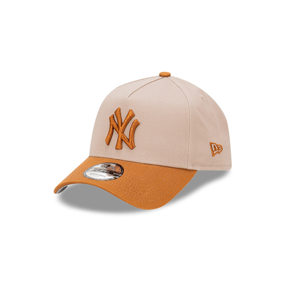 New Era 9Forty A-Frame MLB Seasonal Tonal New York Yankees Toasted Peanut