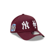 New Era 9Forty A-Frame MLB Subway Series New York Yankees X New York Mets Maroon