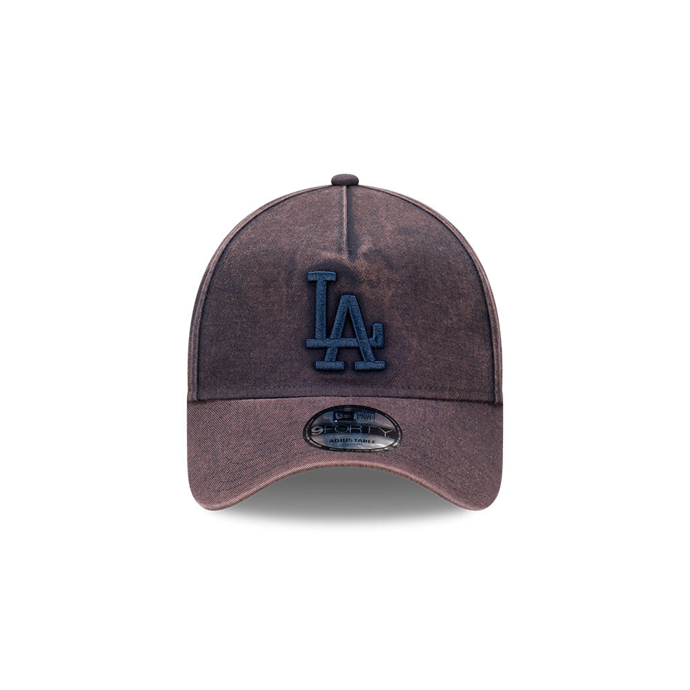 New Era 9Forty A-Frame MLB Tonal Snow Wash Los Angeles Dodgers Oceanside Blue