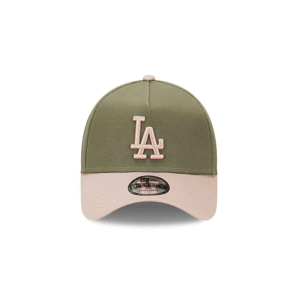 New Era 9Forty A-Frame MLB Vintage Olive Los Angeles Dodgers