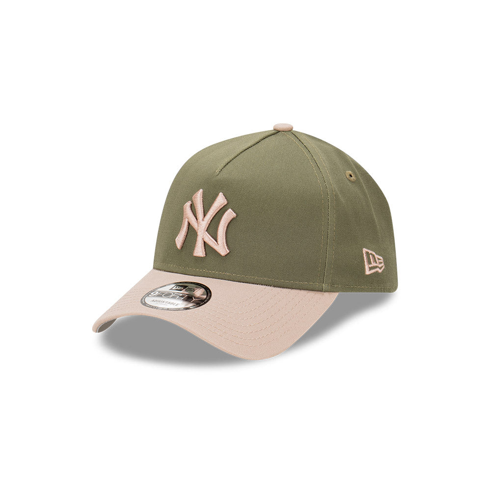 New Era 9Forty A Frame MLB Vintage Olive New York Yankees