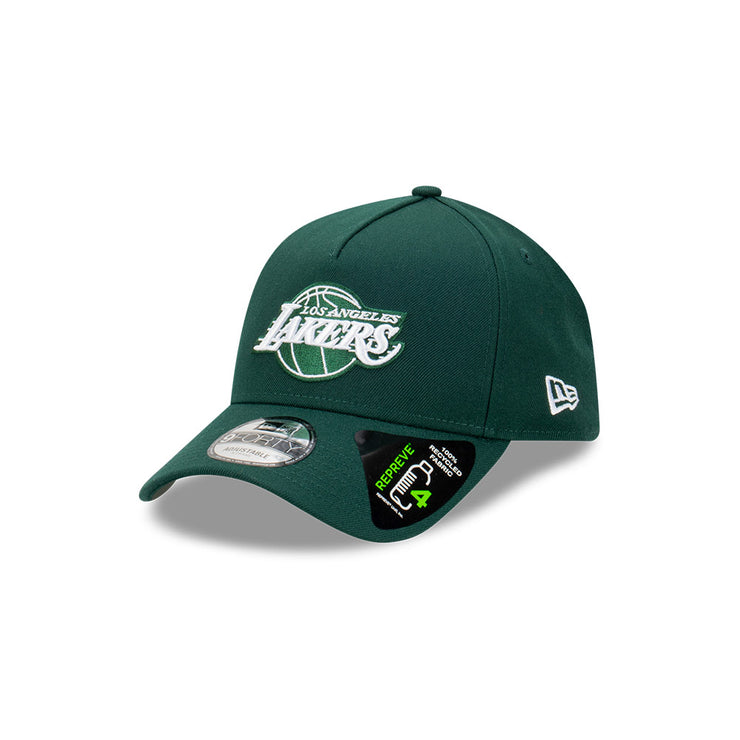 New Era 9Forty A-Frame NBA Dark Green Repreve Los Angeles Lakers