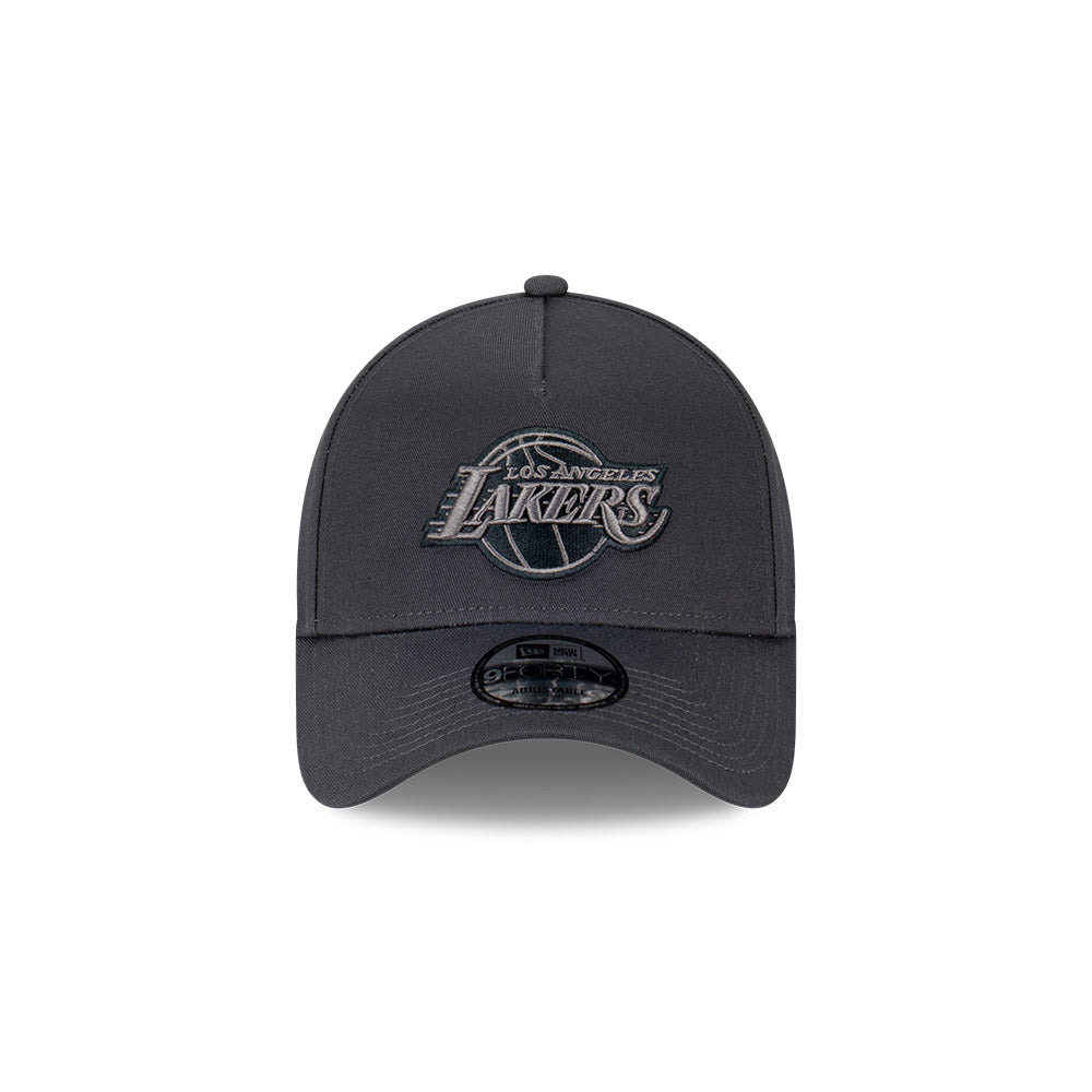 New Era 9Forty A-Frame NBA Tonal Emboss Los Angeles Lakers Graphite
