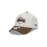 New Era 9Forty A-Frame NBA Vintage Stone Walnut Los Angeles Lakers