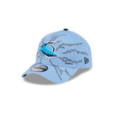 New Era 9Forty A-Frame NRL 2025 Electric Cronulla-Sutherland Sharks Light Blue