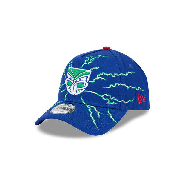 New Era 9Forty A-Frame NRL 2025 Electric New Zealand Warriors Royal Blue