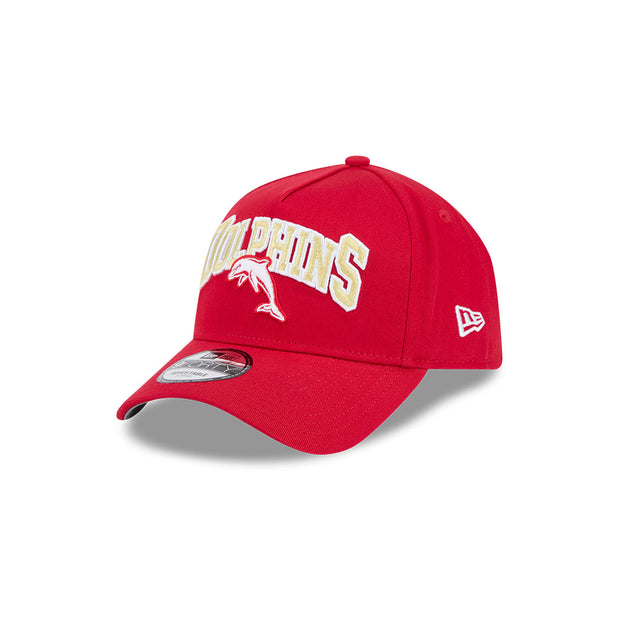 New Era 9Forty A-Frame NRL Team Arch Logo Dolphins Red