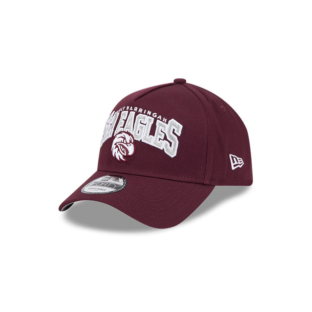 New Era 9Forty A-Frame NRL Team Arch Logo Manly Warringah Sea Eagles Maroon