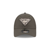 New Era 9Forty AFL 2025 Dusty Charcoal Essendon Bombers
