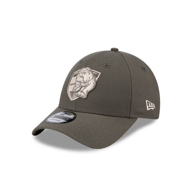 New Era 9Forty AFL 2025 Dusty Charcoal Western Bulldogs