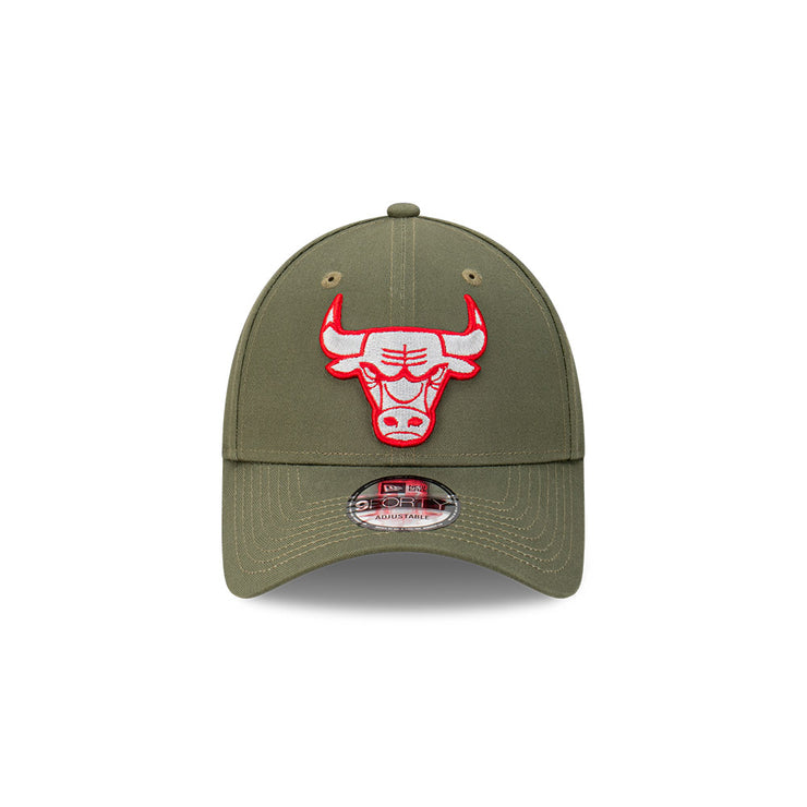 New Era 9Forty Clothstrap NBA Olive Grey Chicago Bulls