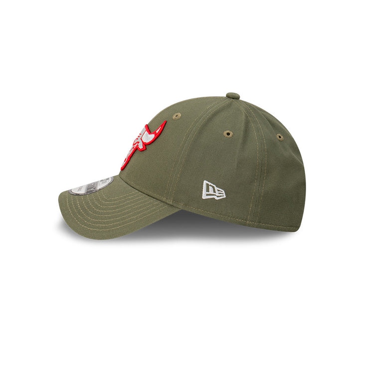 New Era 9Forty Clothstrap NBA Olive Grey Chicago Bulls