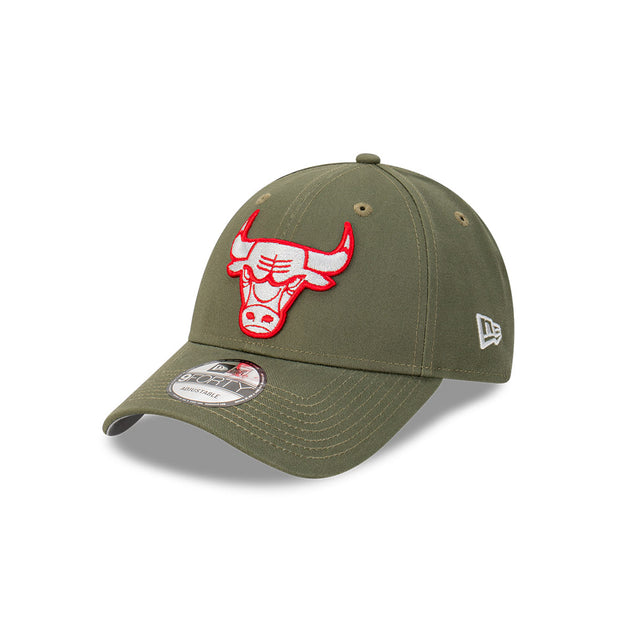 New Era 9Forty Clothstrap NBA Olive Grey Chicago Bulls