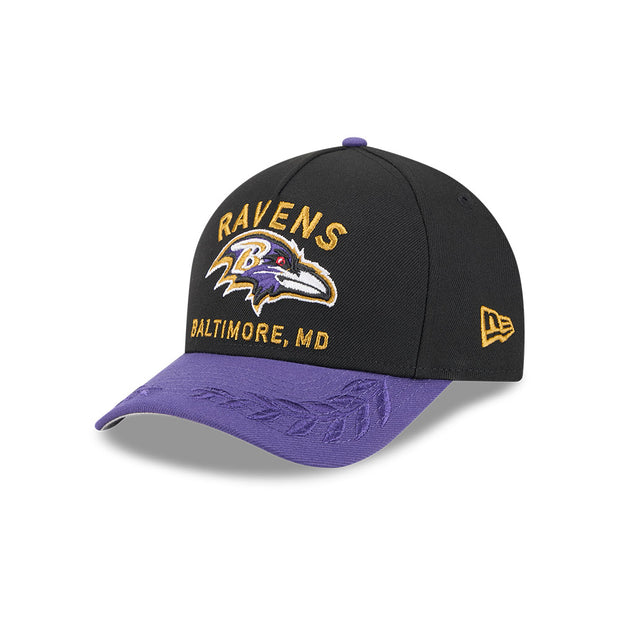 New Era 9Forty Mid Crown A-Frame NFL 25 Draft Baltimore Ravens Black
