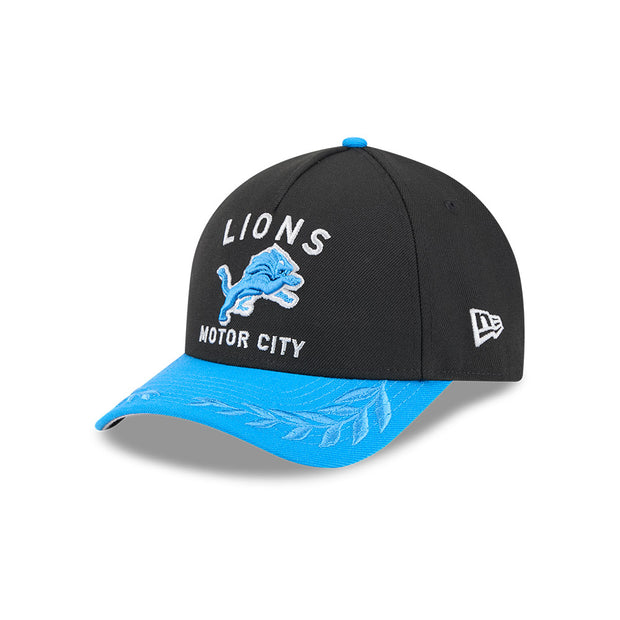 New Era 9Forty Mid Crown A-Frame NFL 25 Draft Detroit Lions Black