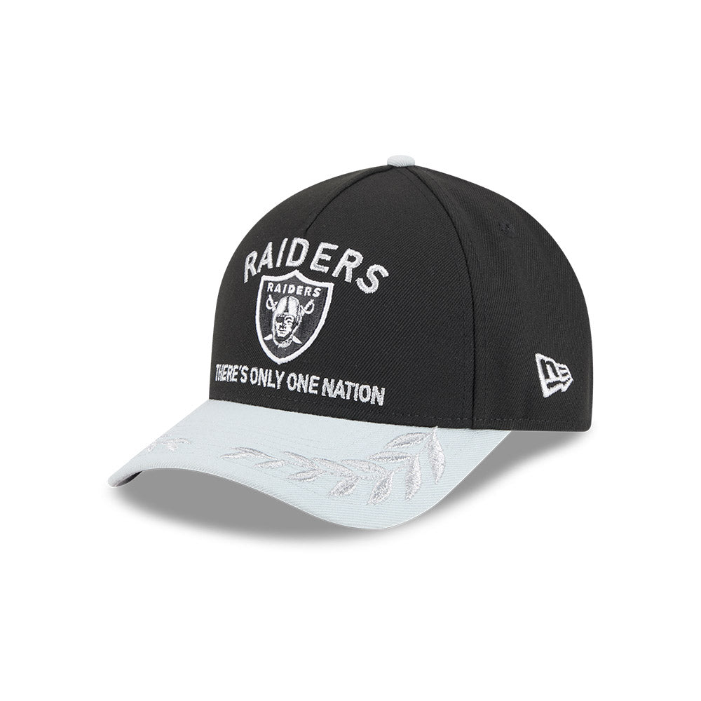 New Era 9Forty Mid Crown A-Frame NFL 25 Draft Las Vegas Raiders Black