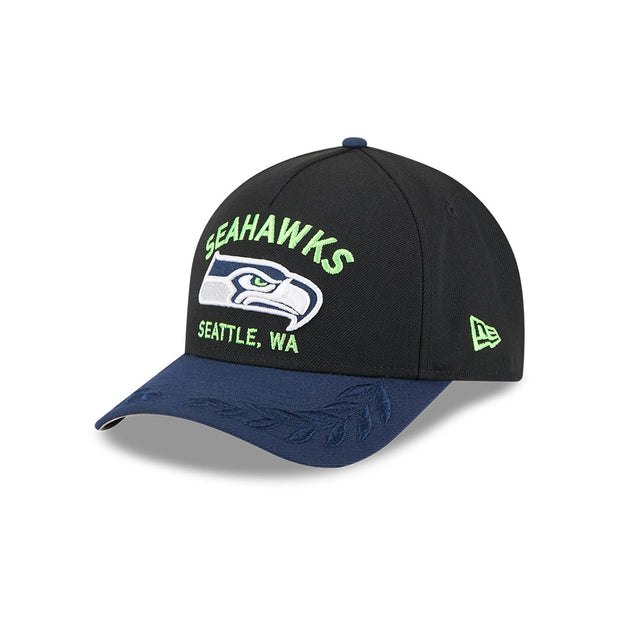 New Era 9Forty Mid Crown A-Frame NFL 25 Draft Seattle Seahawks Black