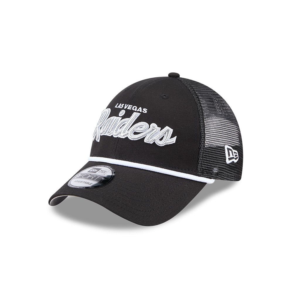 New Era 9Forty Trucker NFL Team Script Las Vegas Raiders Black – Cap-Z ...