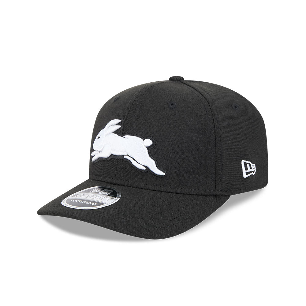 New Era 9Seventy NRL 2025 Black White Team South Sydney Rabbitohs