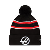 New Era Beanie F1 HAAS Team Black Scarlet