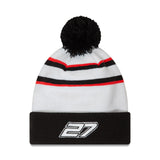 New Era Beanie F1 HAAS Team Nico Hulkenberg 27 White Black