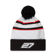 New Era Beanie F1 HAAS Team Nico Hulkenberg 27 White Black