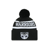 New Era Beanie NRL 2025 Black White Team New Zealand Warriors