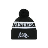 New Era Beanie NRL 2025 Black White Team Penrith Panthers