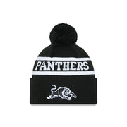 New Era Beanie NRL 2025 Black White Team Penrith Panthers