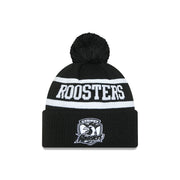 New Era Beanie NRL 2025 Black White Team Sydney Roosters