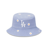 New Era Bucket MLB Daisy Los Angeles Dodgers Pastel Blue