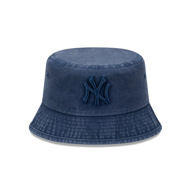 New Era Bucket MLB Snow Wash New York Yankees