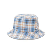 New Era Bucket Reversible Plaid Washed Denim Sky Blue