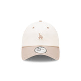 New Era Casual Classic MLB 2-Tone Mini Chainstitch Los Angeles Dodgers Wine Cork Ash Brown