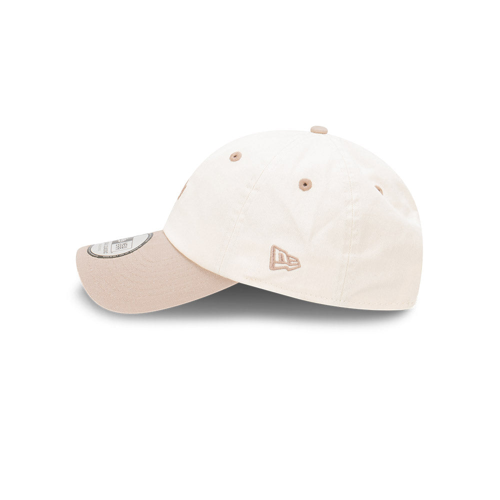 New Era Casual Classic MLB 2-Tone Mini Chainstitch Los Angeles Dodgers Wine Cork Ash Brown