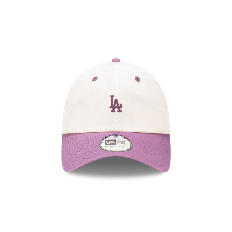New Era Casual Classic MLB 2-Tone Mini Chainstitch Los Angeles Dodgers Wine Cork Purple Dusk