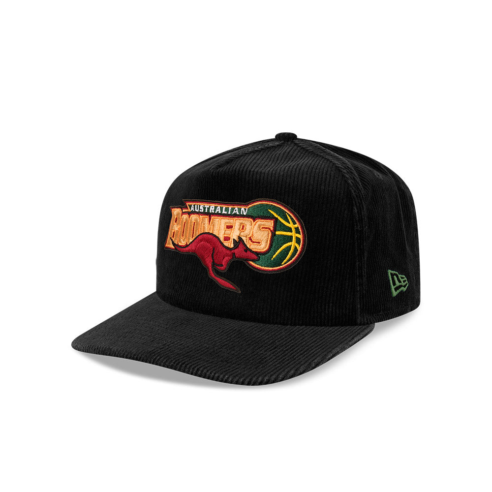 New Era Golfer Cord Retro Australian Boomers Black Green