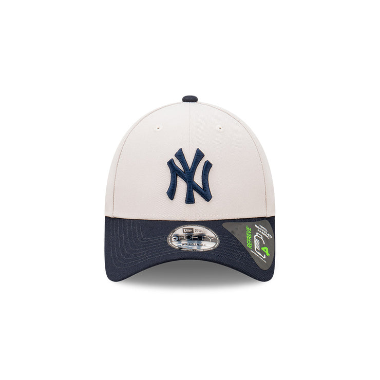 New Era Youth 9Forty Clothstrap MLB 2-Tone Stone Repreve New York Yankees
