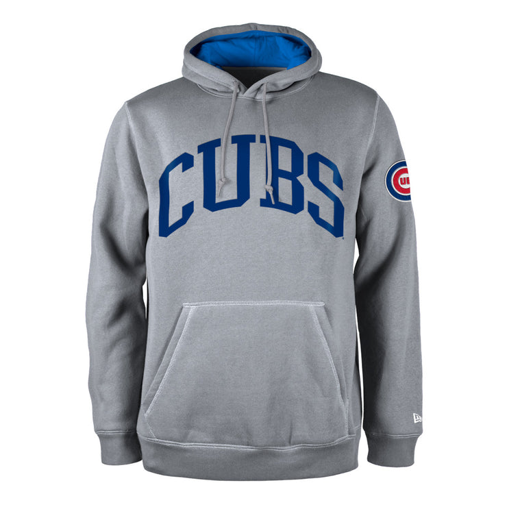 New Era MLB Pull Over Hoodie Chicago Cubs Grey