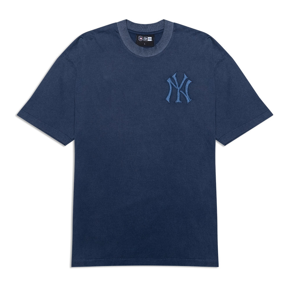 New Era MLB Washed Oversized Tee New York Yankees Snow