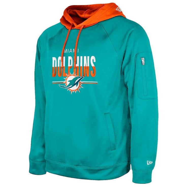New Era NFL 2023 Training Camp Pull Over Hoodie Miami Dolphins Turquoise