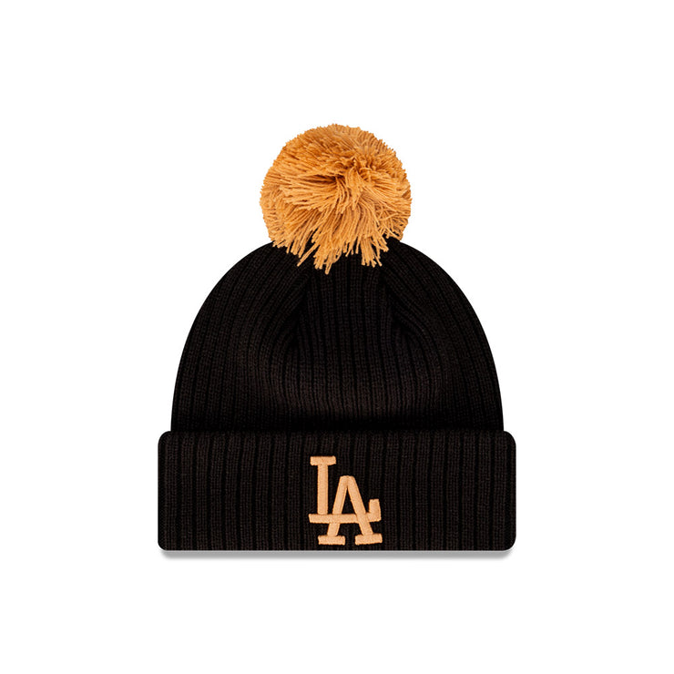 New Era Youth Beanie MLB Seasonal Los Angeles Dodgers Wheat