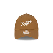 New Era Womens 9Forty Clothstrap MLB Earth Chain Stitch Los Angeles Dodger Wheat