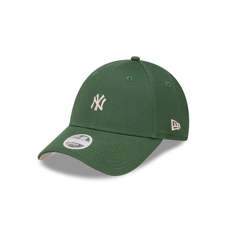 New Era Womens 9Forty Clothstrap MLB Seasonal Mini Chain Stitch New York Yankees Cilantro Green