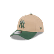 New Era 9Forty A-Frame MLB Camel 2Tone World Series New York Yankees Pine Green